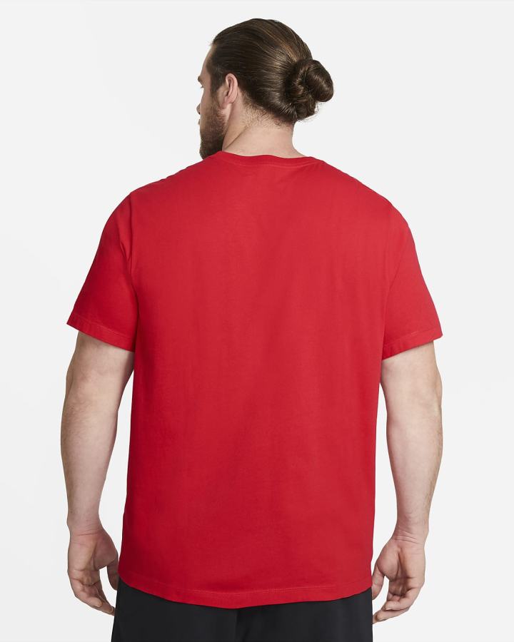 Camiseta Nike Sportswear Club Hombre Rojas Blancas | YPSON-9516