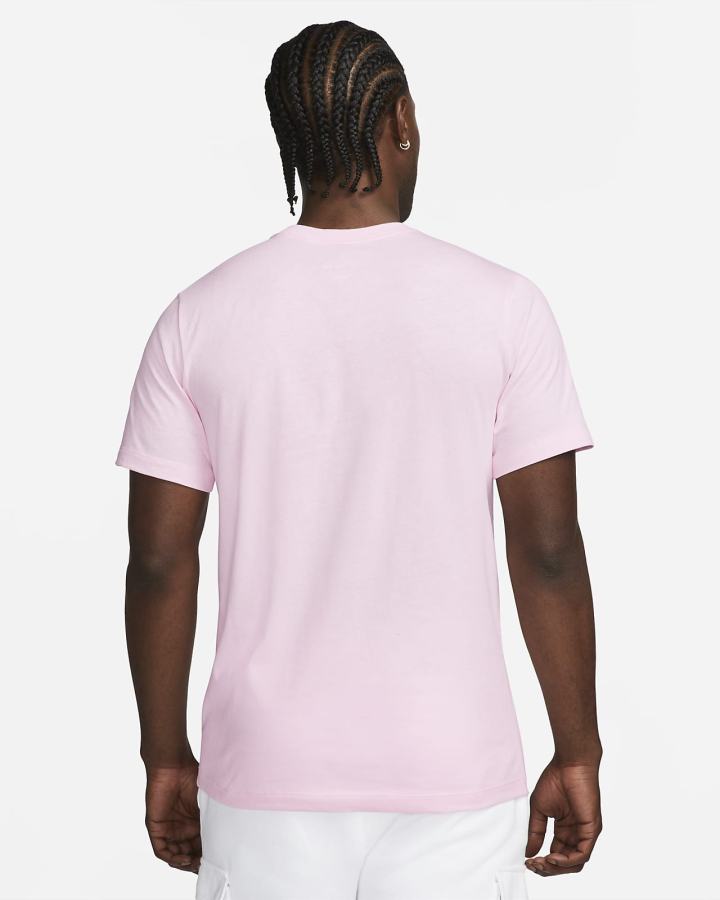 Camiseta Nike Sportswear Club Hombre Rosas Blancas | NWSIM-1937