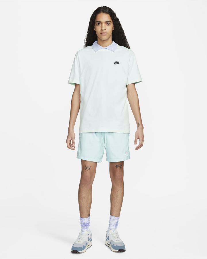 Camiseta Nike Sportswear Club Hombre Verde Negras | RTQBV-0651