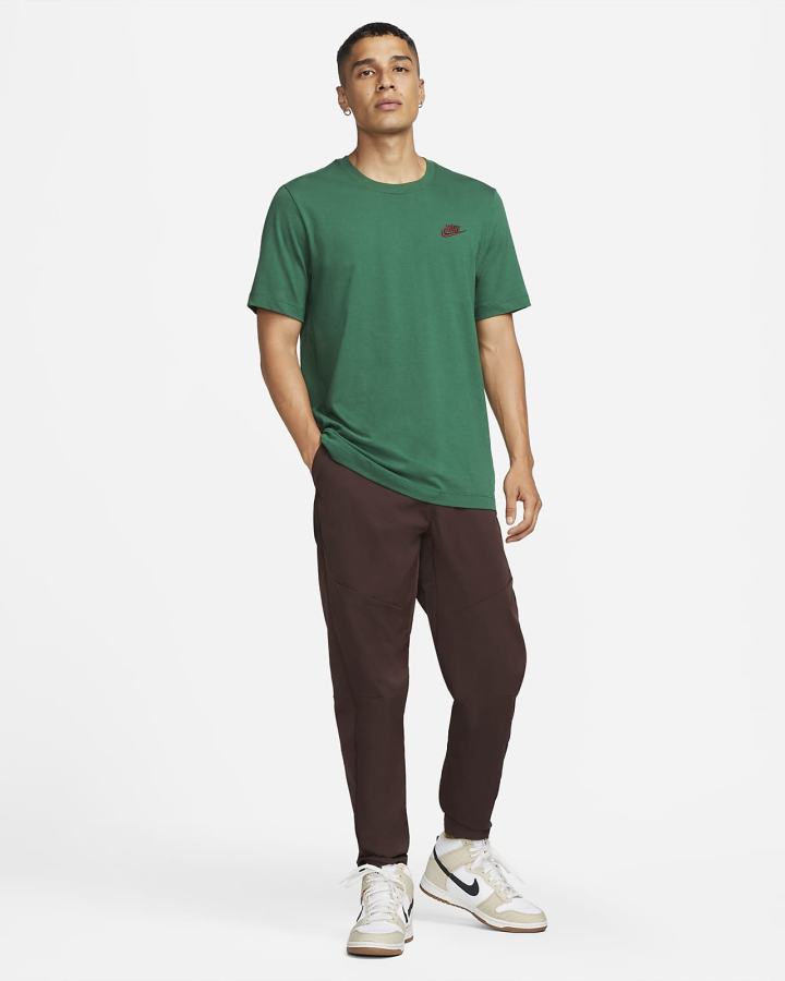 Camiseta Nike Sportswear Club Hombre Verde | WXHVL-9873