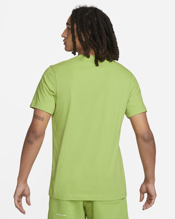 Camiseta Nike Sportswear Club Hombre Verde Blancas | ZLWKH-4397