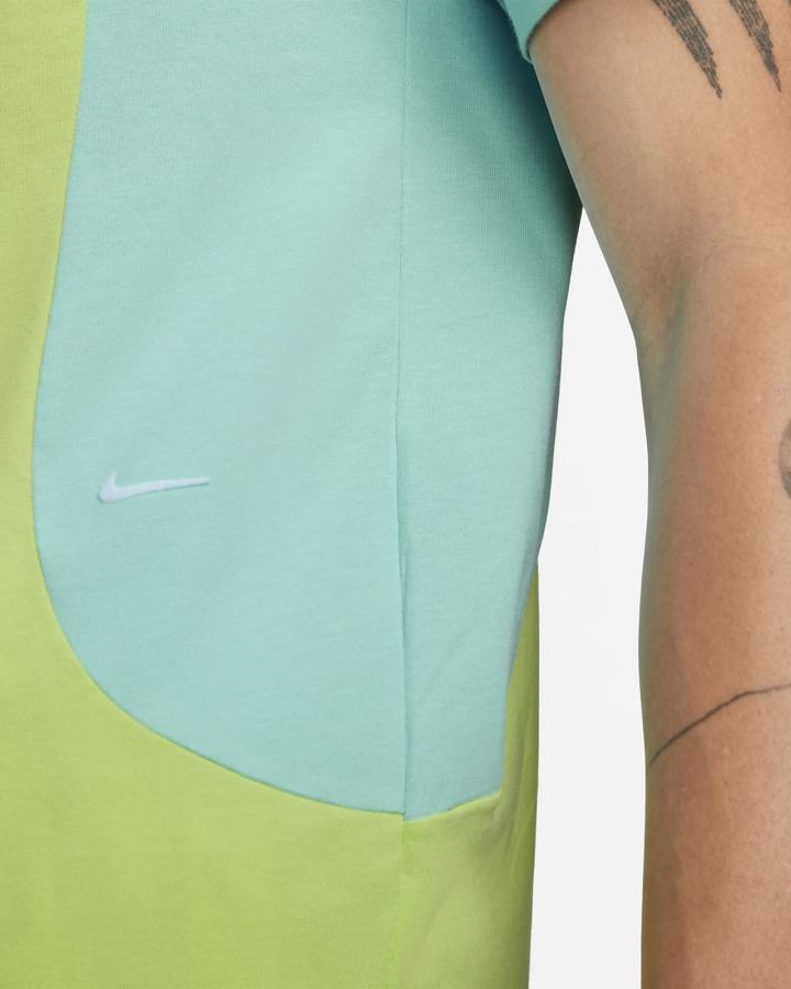 Camiseta Nike Sportswear Color Clash Hombre Limón Claro | AIYMO-5089