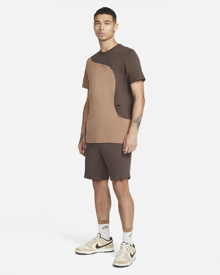 Camiseta Nike Sportswear Color Clash Hombre Marrones | FYJEG-3752