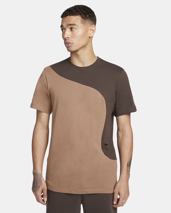 Camiseta Nike Sportswear Color Clash Hombre Marrones | FYJEG-3752
