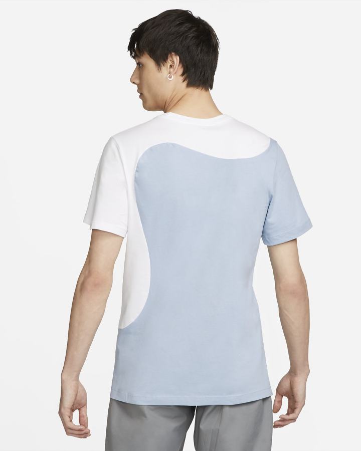 Camiseta Nike Sportswear Color Clash Hombre Azules Blancas | HXRTE-0129