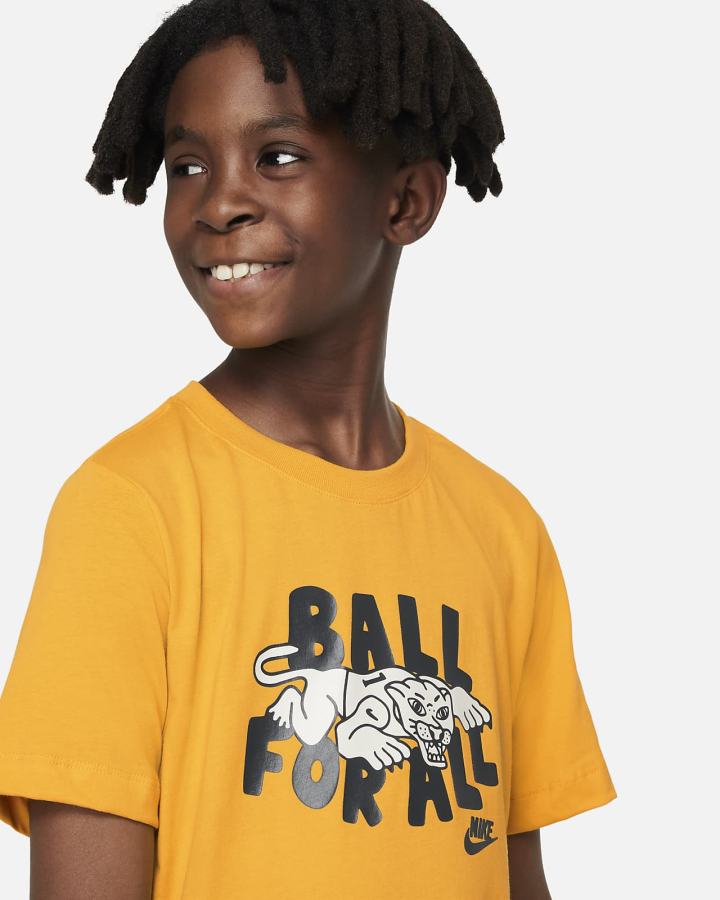 Camiseta Nike Sportswear Culture of Basketball Kids Niño Amarillo | OKFDA-3512