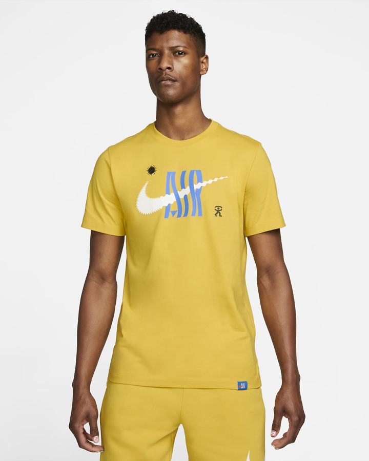 Camiseta Nike Sportswear DNA Hombre Amarillo | WLSGD-5317