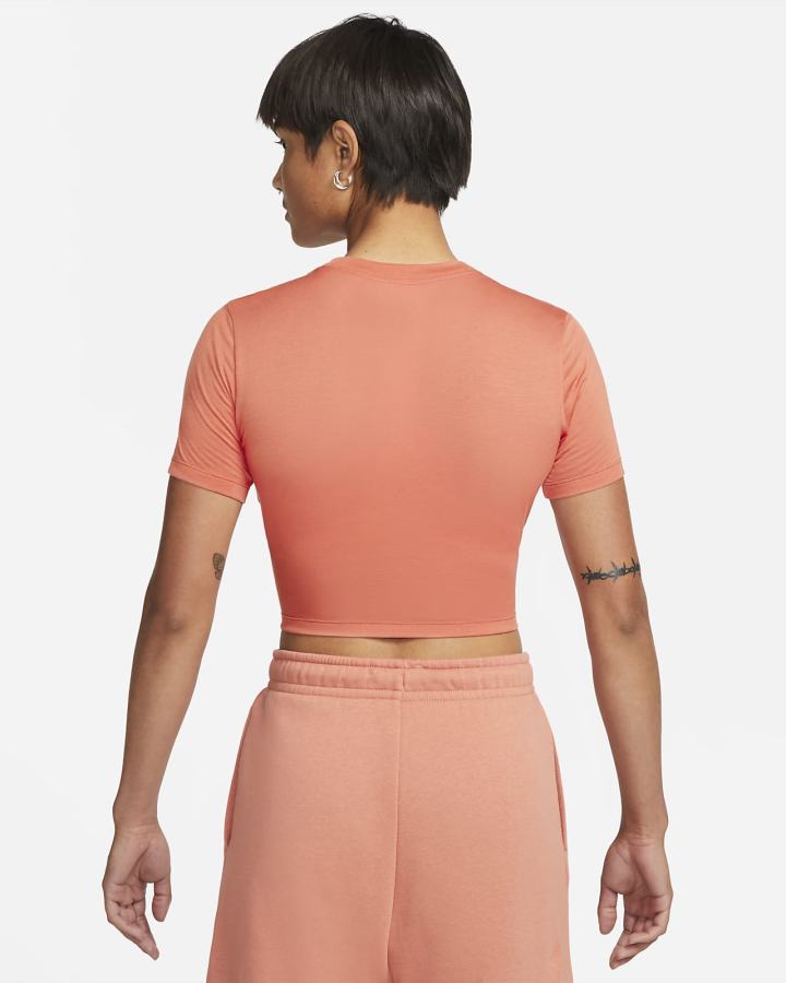 Camiseta Nike Sportswear Essential Crop Top Mujer Blancas | QYJFB-9516