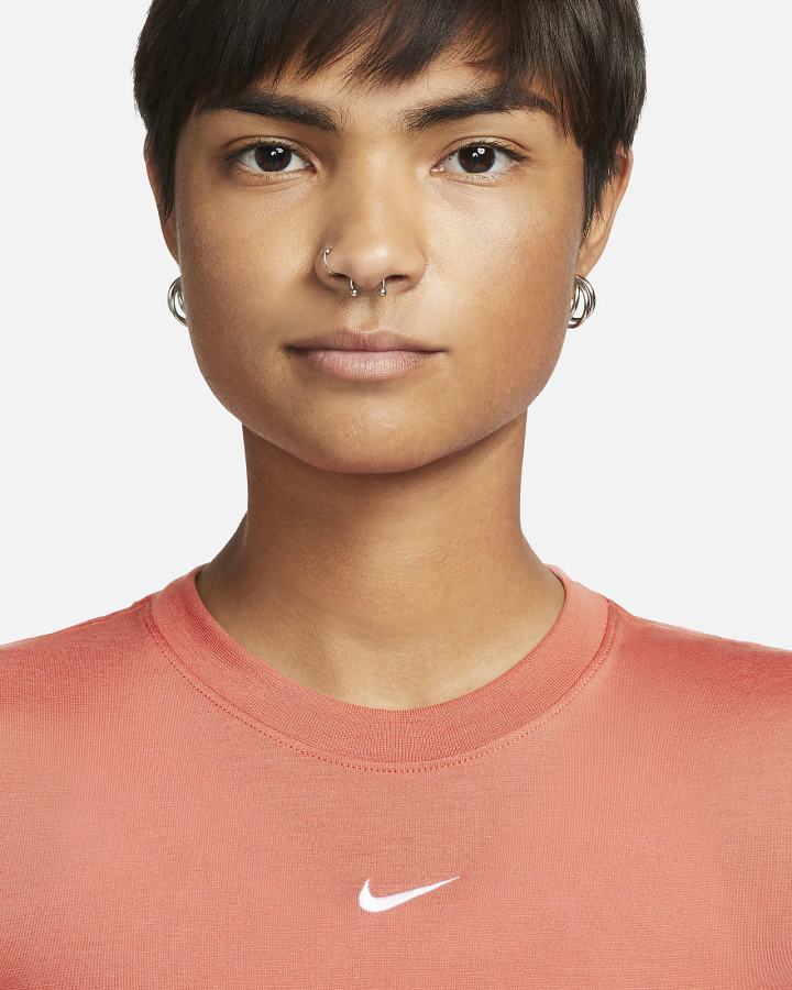 Camiseta Nike Sportswear Essential Crop Top Mujer Blancas | QYJFB-9516