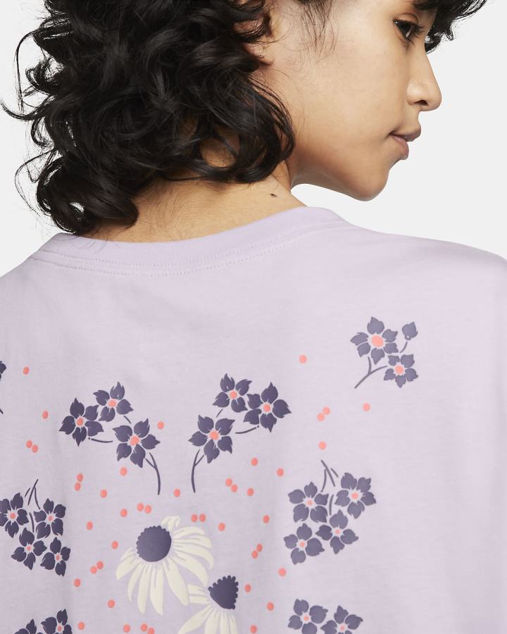 Camiseta Nike Sportswear Essential Cropped Mujer Moradas | DKATN-1562