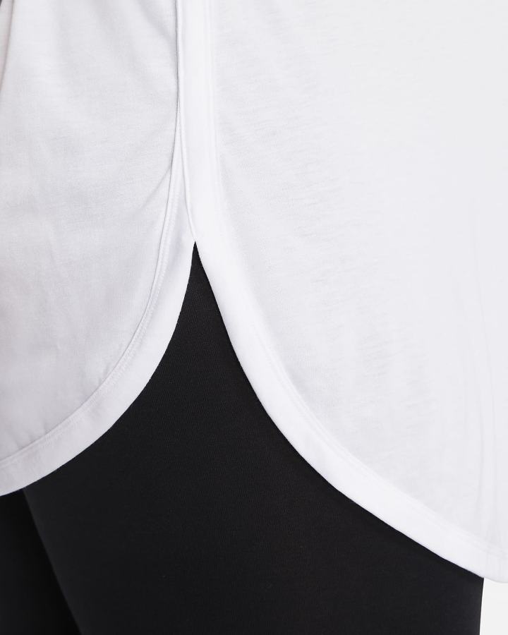 Camiseta Nike Sportswear Essential Tunic (Plus Size) Mujer Blancas Negras | JBGZS-3185
