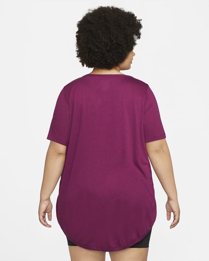 Camiseta Nike Sportswear Essential Tunic (Plus Size) Mujer Rosas | KEQIO-0759