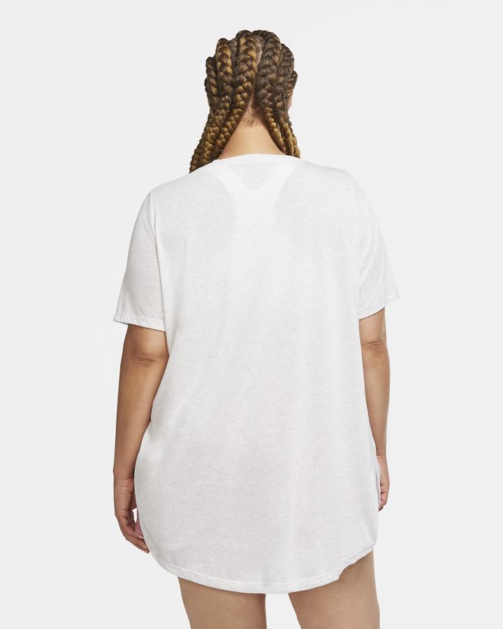 Camiseta Nike Sportswear Essential Tunic (Plus Size) Mujer Negras | MSQAD-5816