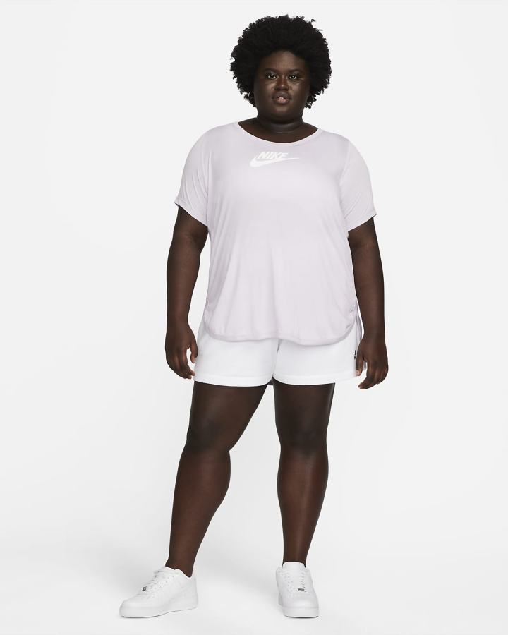 Camiseta Nike Sportswear Essential Tunic (Plus Size) Mujer Moradas | MZPRE-7120