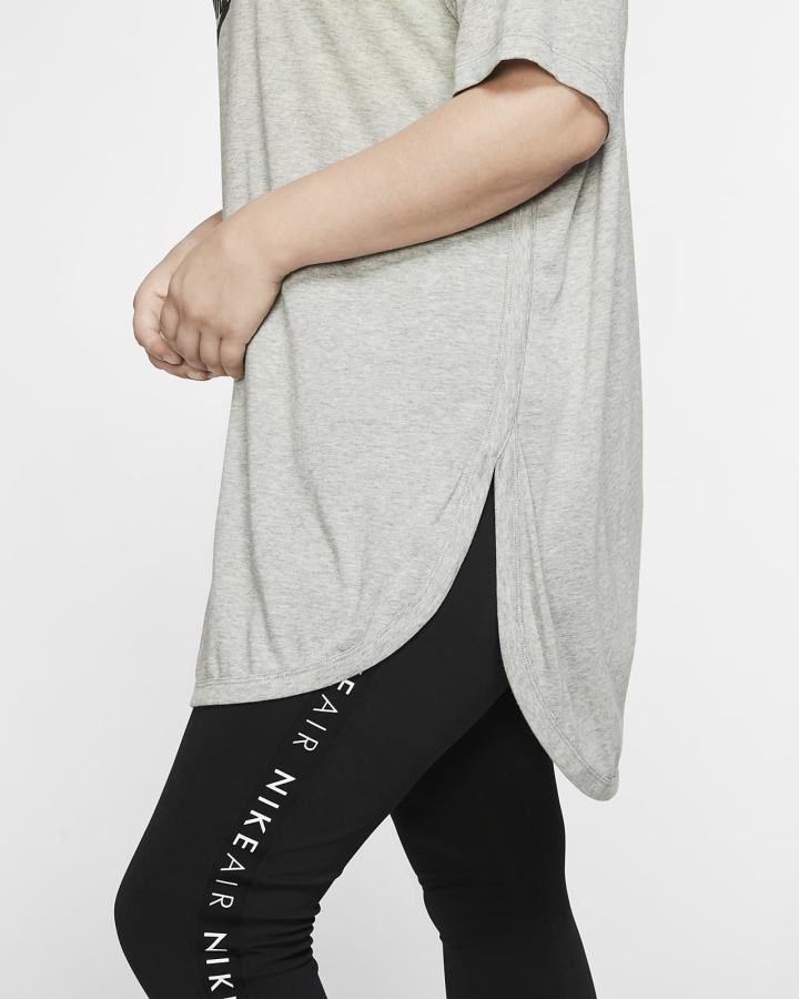 Camiseta Nike Sportswear Essential Tunic (Plus Size) Mujer Gris Oscuro Negras | TCYER-7869