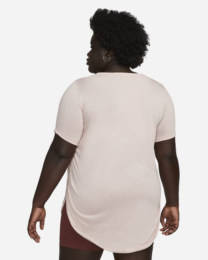 Camiseta Nike Sportswear Essential Tunic (Plus Size) Mujer Rosas | XMJPH-7452