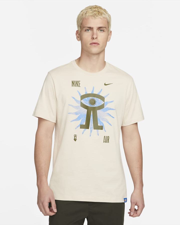 Camiseta Nike Sportswear Estampadas Hombre Beige | SKLQN-6537