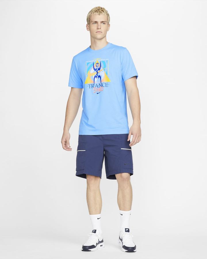 Camiseta Nike Sportswear Hombre Azules | FSTQW-3621
