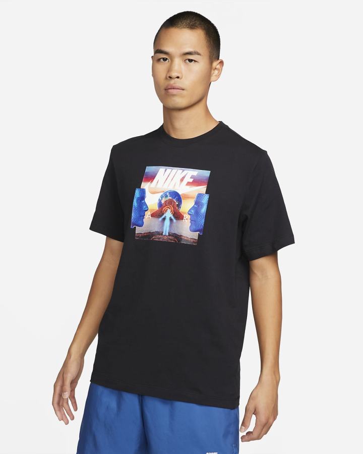 Camiseta Nike Sportswear Hombre Azules | KSTQA-4689