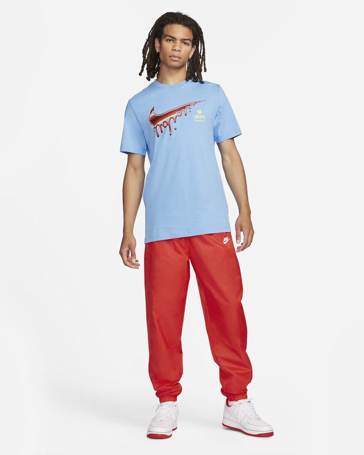 Camiseta Nike Sportswear Hombre Azules | KVZDP-4257