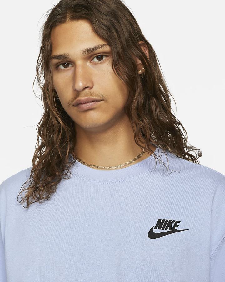 Camiseta Nike Sportswear Hombre Azules Claro | BZCNW-6928