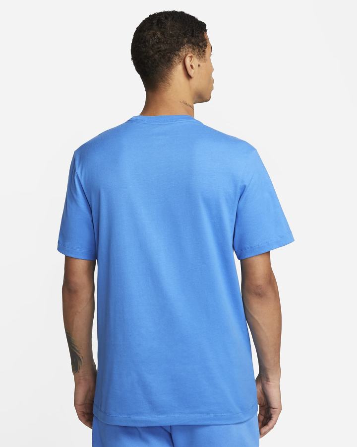 Camiseta Nike Sportswear Hombre Azules Claro | VEQZD-0127