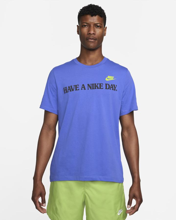 Camiseta Nike Sportswear Hombre Azules Claro | ZRYHP-2036