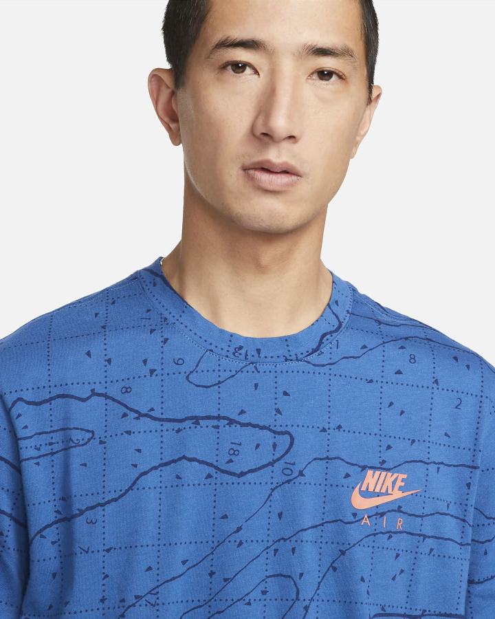 Camiseta Nike Sportswear Hombre Azules Oscuro | DPXRQ-2104