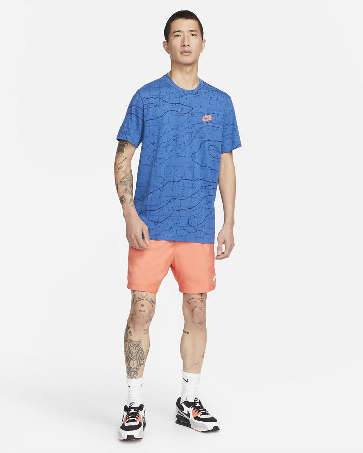 Camiseta Nike Sportswear Hombre Azules Oscuro | DPXRQ-2104