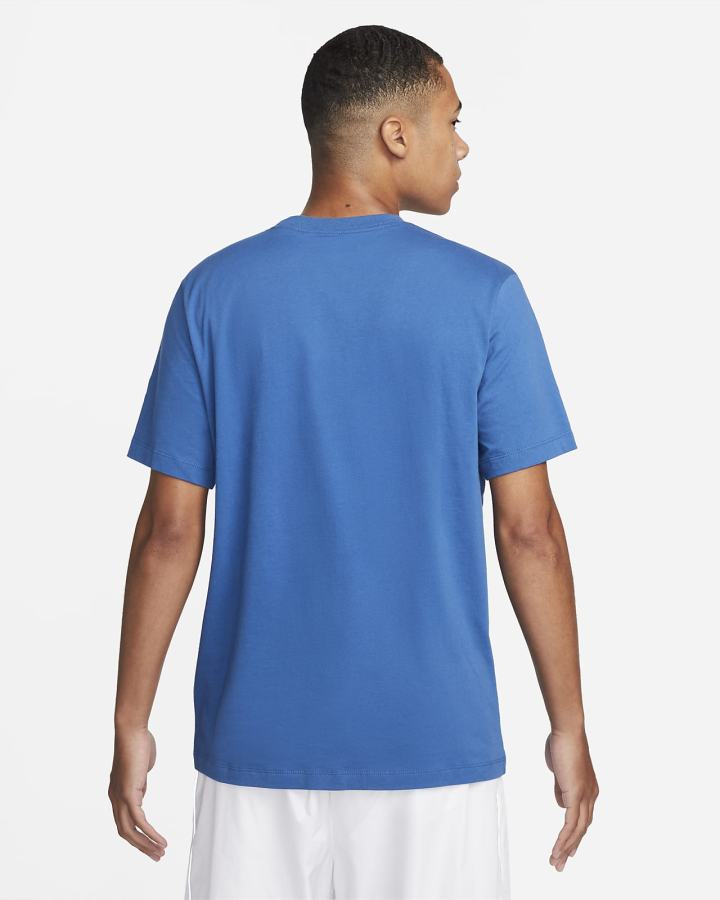 Camiseta Nike Sportswear Hombre Azules Oscuro | RJZXL-4083
