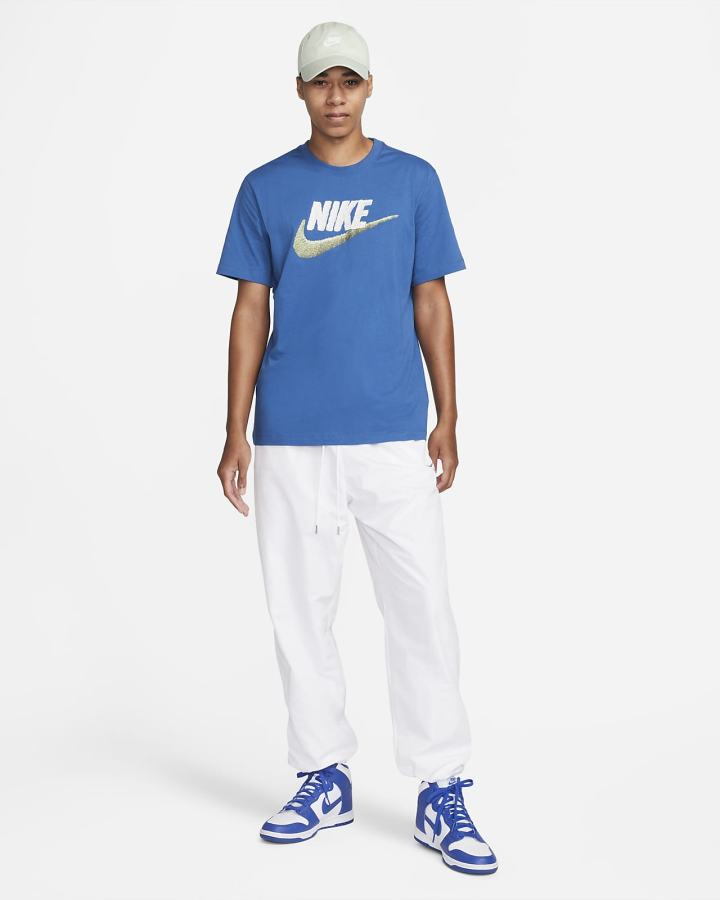 Camiseta Nike Sportswear Hombre Azules Oscuro | RJZXL-4083