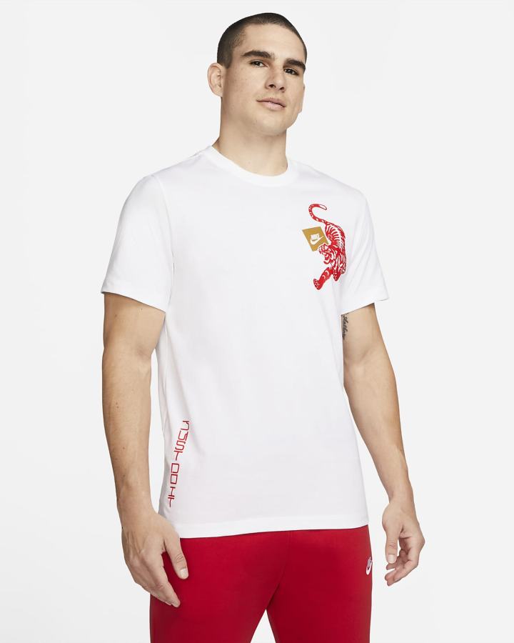 Camiseta Nike Sportswear Hombre Blancas | EDGLY-7239