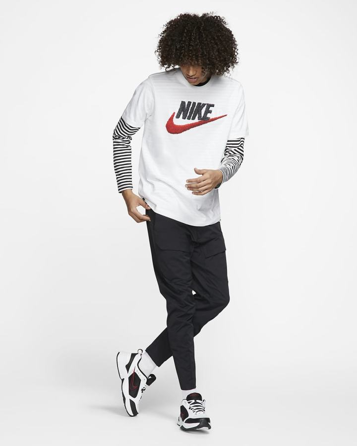 Camiseta Nike Sportswear Hombre Blancas Negras Rojas | MWNBY-8704