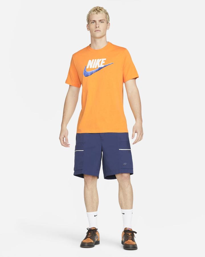 Camiseta Nike Sportswear Hombre Blancas Azules | OJYGD-2907