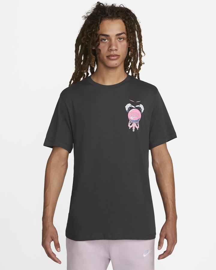 Camiseta Nike Sportswear Hombre Gris Oscuro | EFWZH-5420