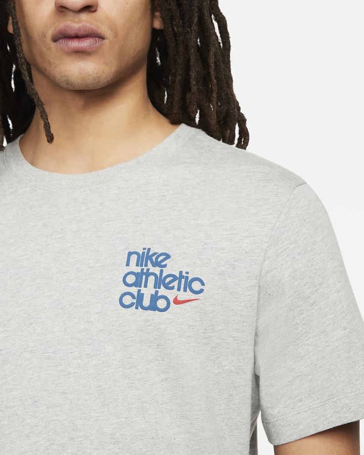 Camiseta Nike Sportswear Hombre Gris Oscuro | HCSVE-0364
