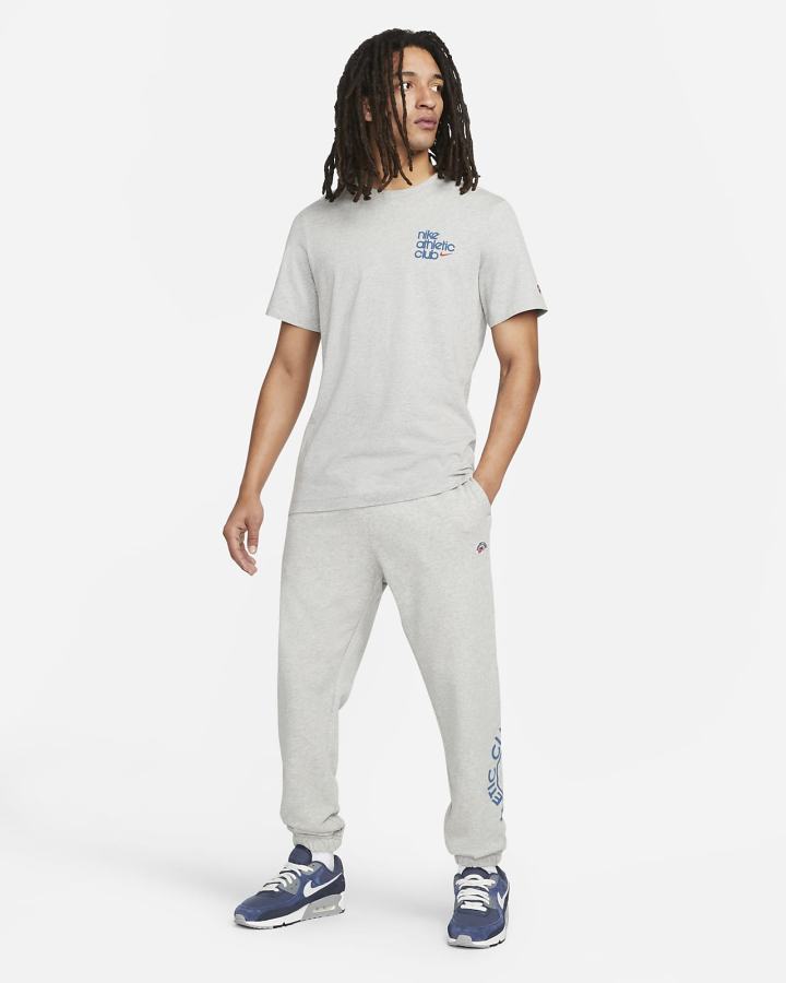 Camiseta Nike Sportswear Hombre Gris Oscuro | HCSVE-0364