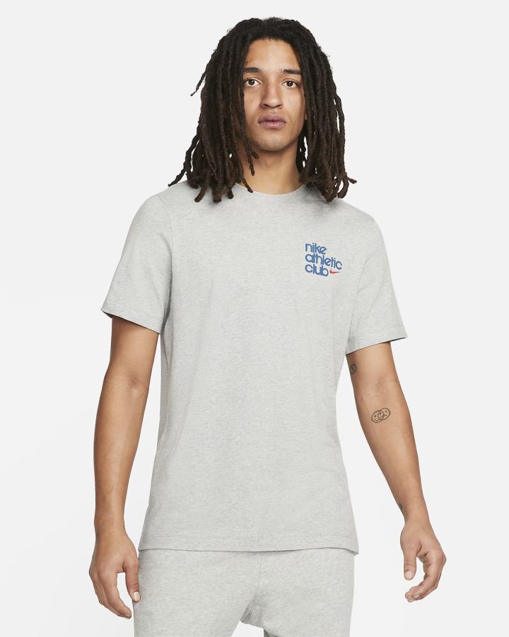 Camiseta Nike Sportswear Hombre Gris Oscuro | HCSVE-0364