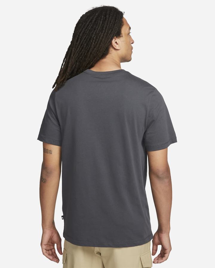 Camiseta Nike Sportswear Hombre Gris Oscuro | HUBCS-9176