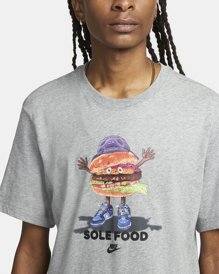 Camiseta Nike Sportswear Hombre Gris Oscuro | JLGPF-9805