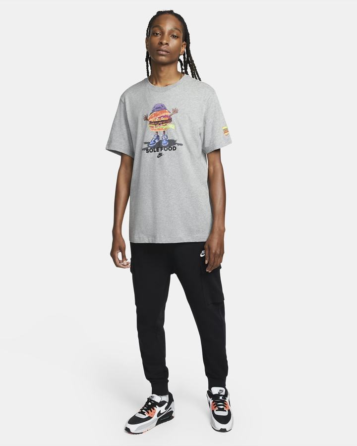 Camiseta Nike Sportswear Hombre Gris Oscuro | JLGPF-9805