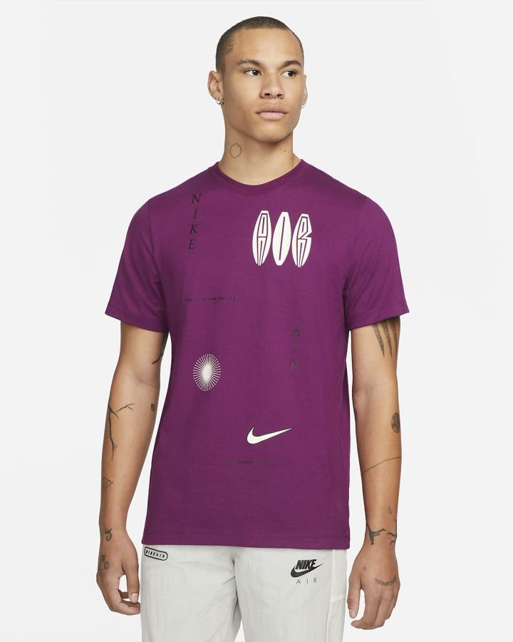 Camiseta Nike Sportswear Hombre Moradas | QBHPT-8594