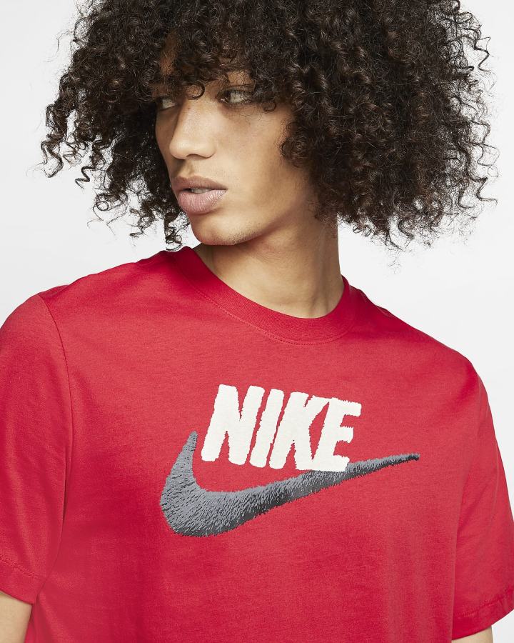 Camiseta Nike Sportswear Hombre Rojas Negras | XJGYF-6345