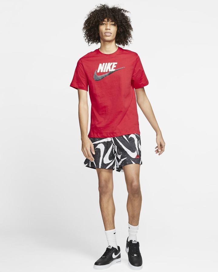 Camiseta Nike Sportswear Hombre Rojas Negras | XJGYF-6345