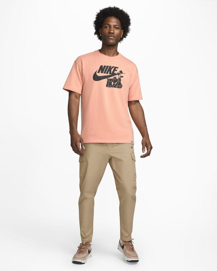 Camiseta Nike Sportswear Hombre Rosas | NWLGC-5018