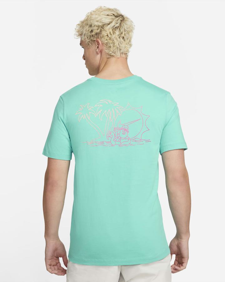 Camiseta Nike Sportswear Hombre Turquesa | VBOHD-0873
