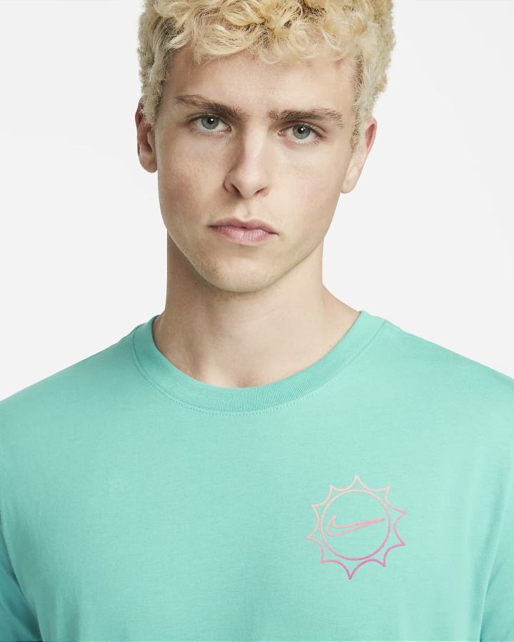 Camiseta Nike Sportswear Hombre Turquesa | VBOHD-0873