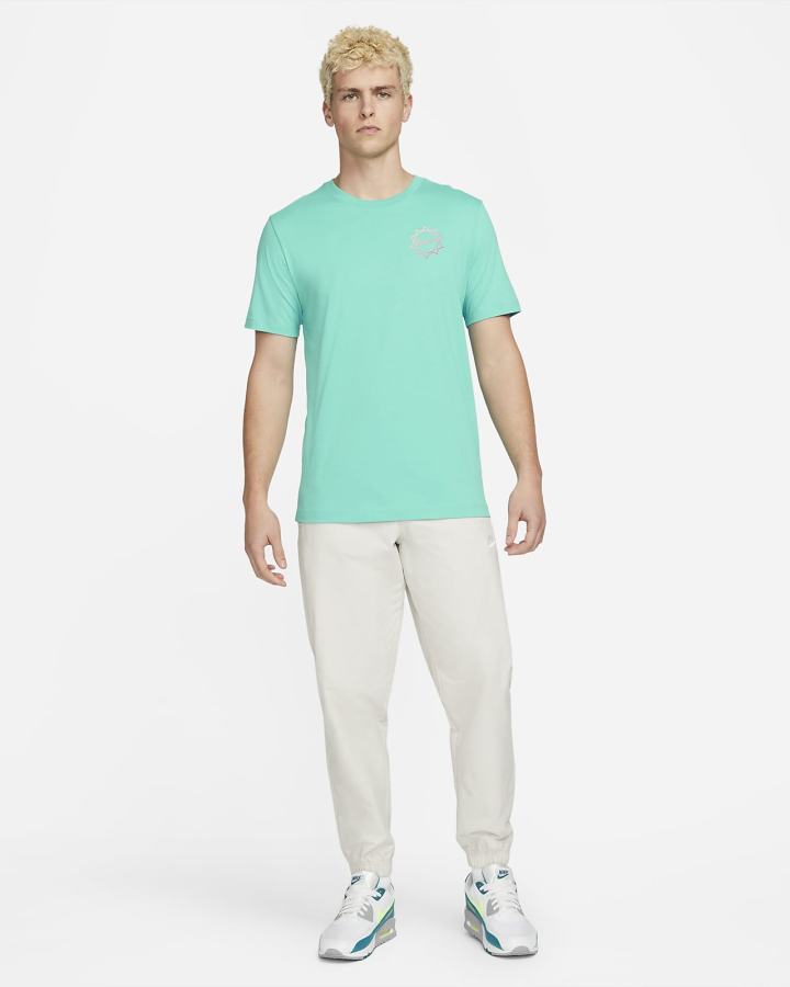 Camiseta Nike Sportswear Hombre Turquesa | VBOHD-0873