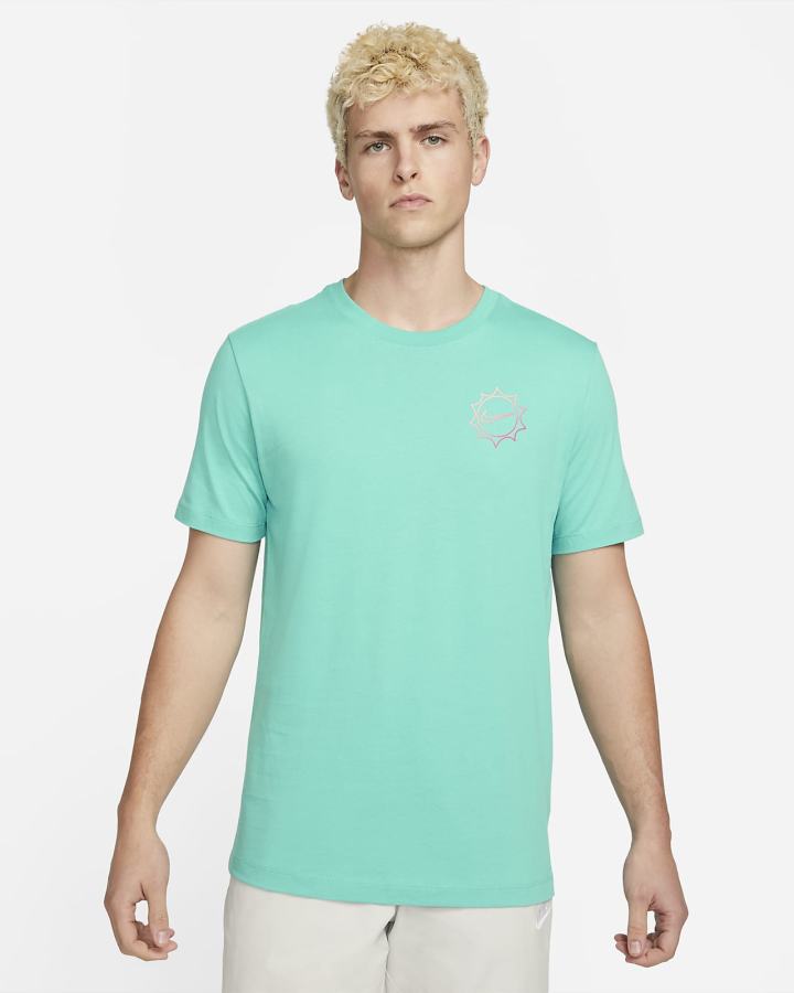 Camiseta Nike Sportswear Hombre Turquesa | VBOHD-0873
