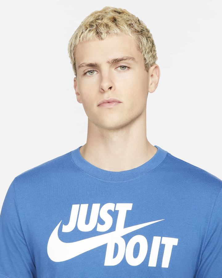 Camiseta Nike Sportswear JDI Hombre Azules Oscuro Blancas | ONUXK-1973